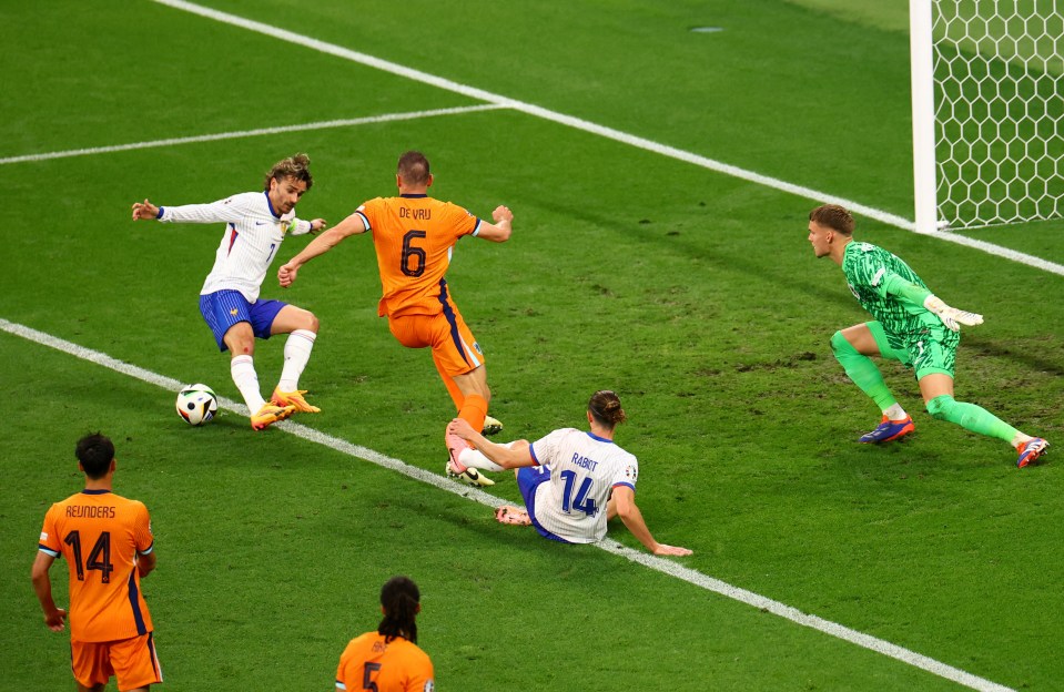 Antoine Griezmann produced the 'miss of the tournament' against the Netherlands