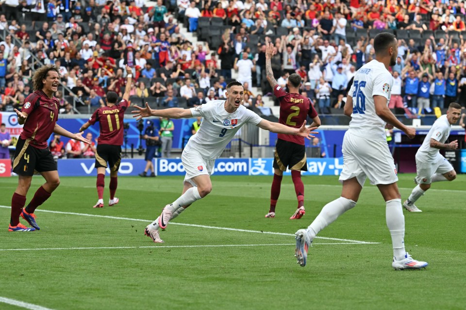 Slovakia pulled off a shock 1-0 win over Belgium