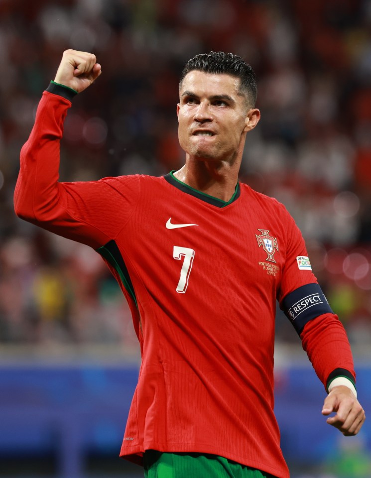 Ronaldo celebrates Portugal's dramatic victory over the Czechs