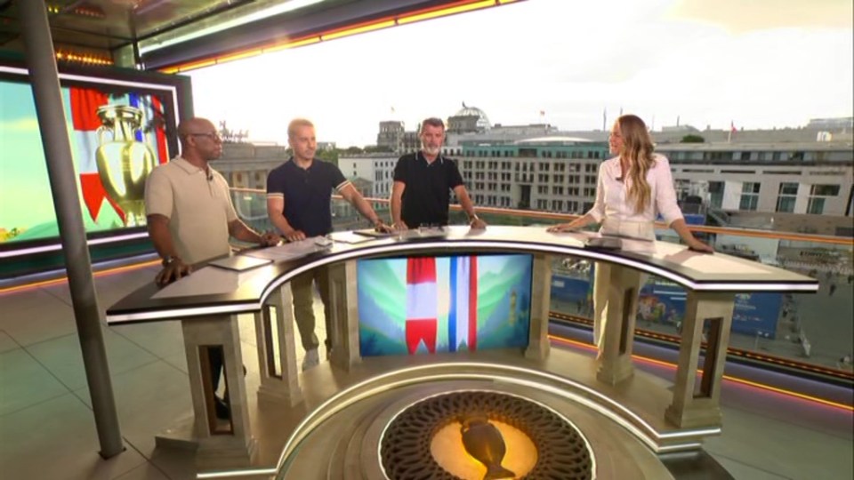 Woods was joined by Ian Wright, Gary Neville and Roy Keane in the studio