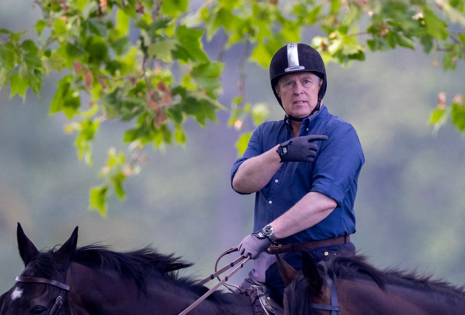 The disgraced prince was recently seen riding his horse in Windsor