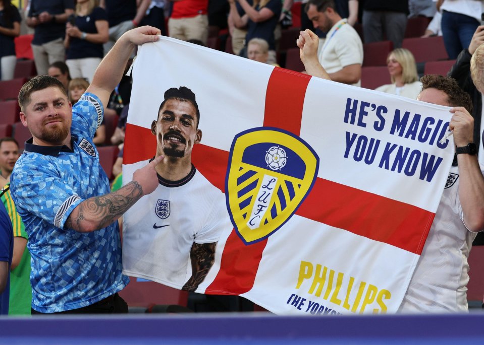 Leeds fans make their feelings known at Euro 2024