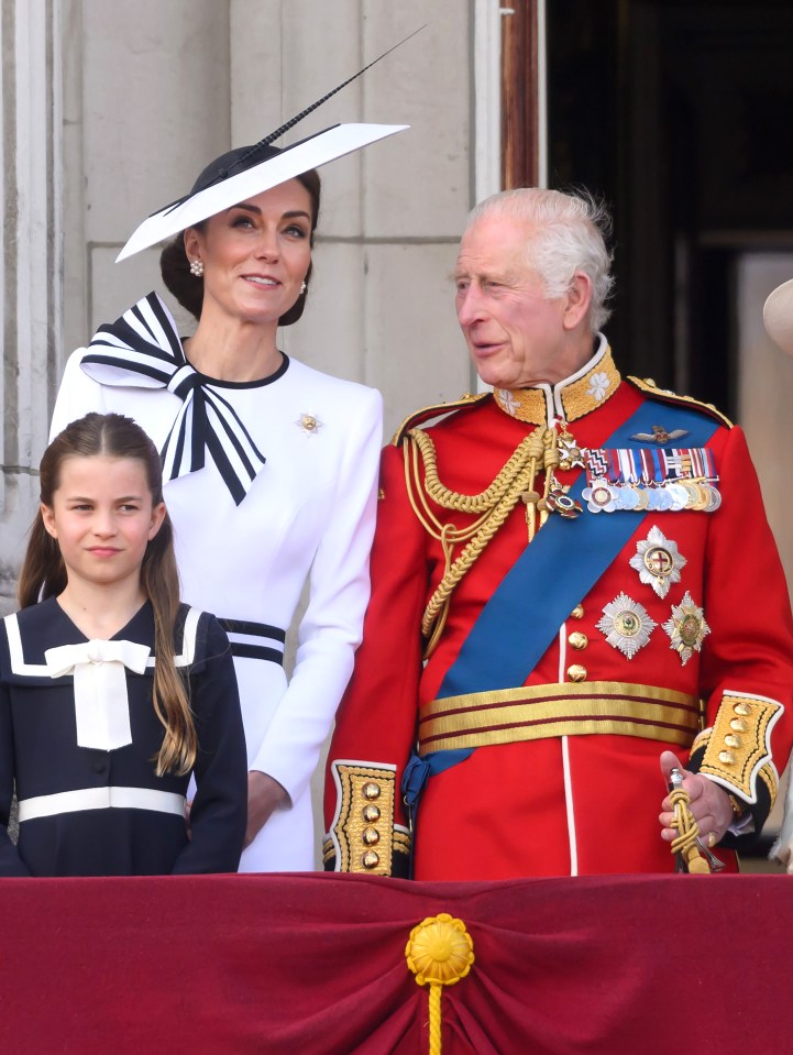 The Princess of Wales was seen standing next to King Charles, following their recent health struggles