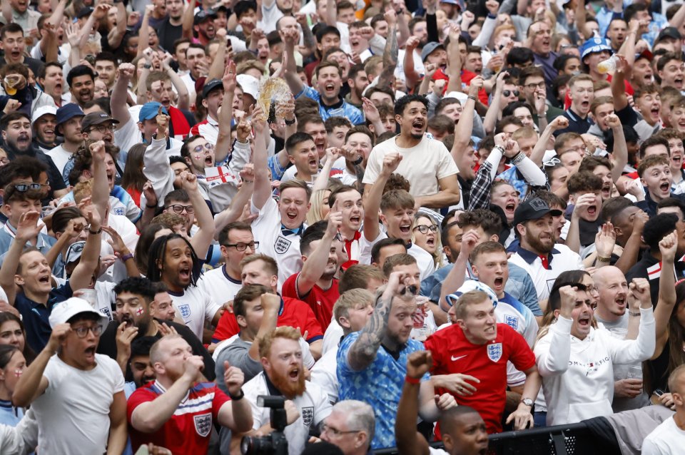 The lightweight garment will help protect Three Lions fans from flying booze