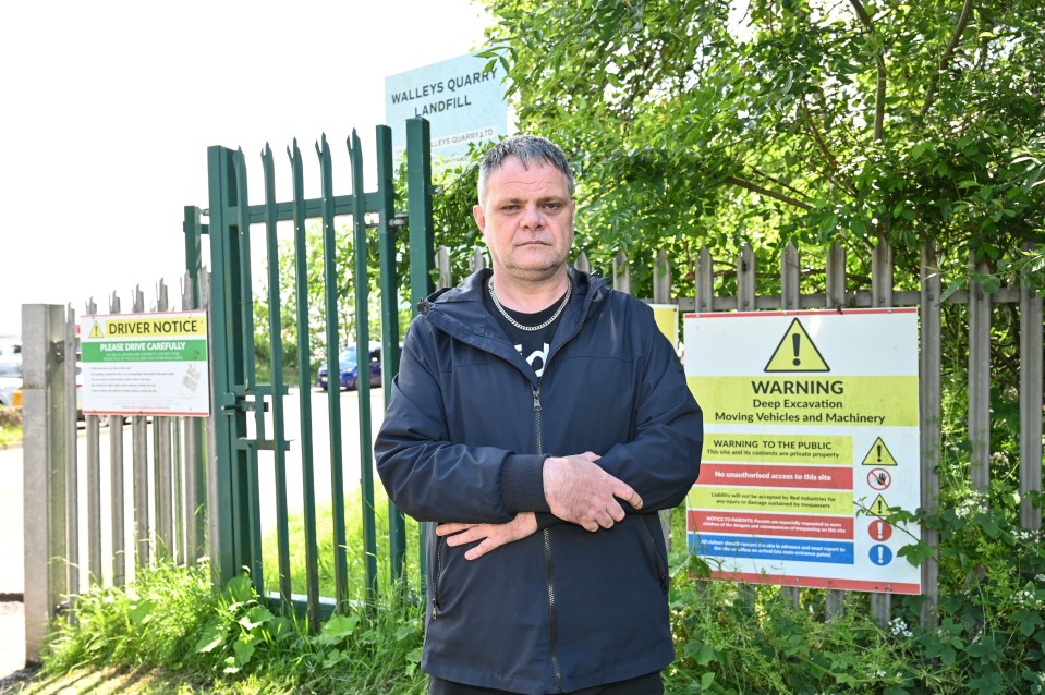 Local Simmo Burgess said: 'The whole community suffers daily breathing in toxic fumes'