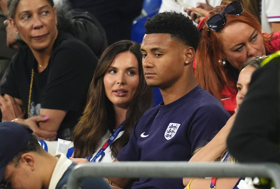 Ollie Watkins appeared glum after failing to come off the bench