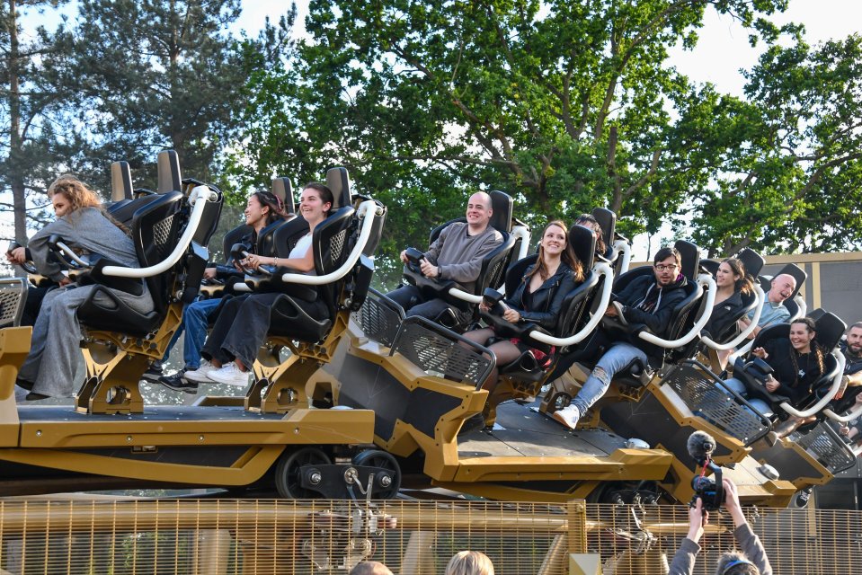 The rollercoaster is the tallest and fastest in the UK