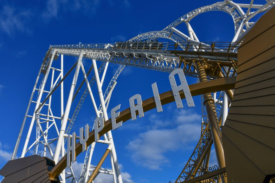 The ride is the tallest and fastest in the UK when it's up and running