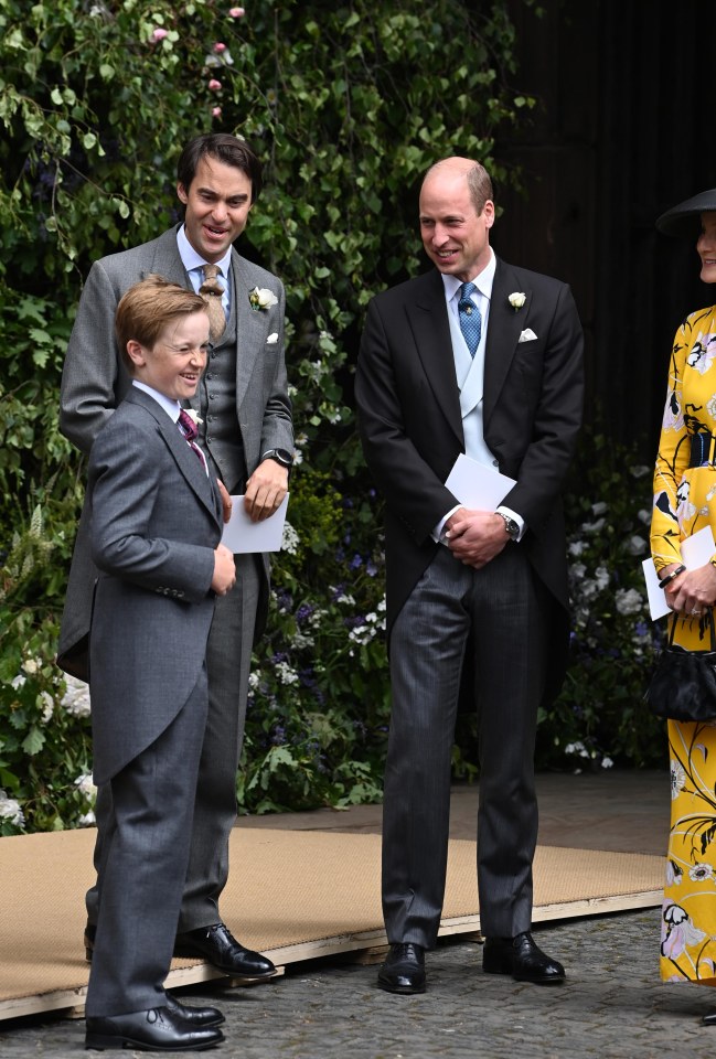 Wills was an usher at the wedding