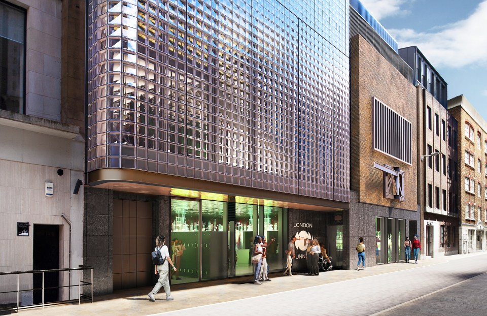 Incredible digital readers show the planned Furnival Street Entrance