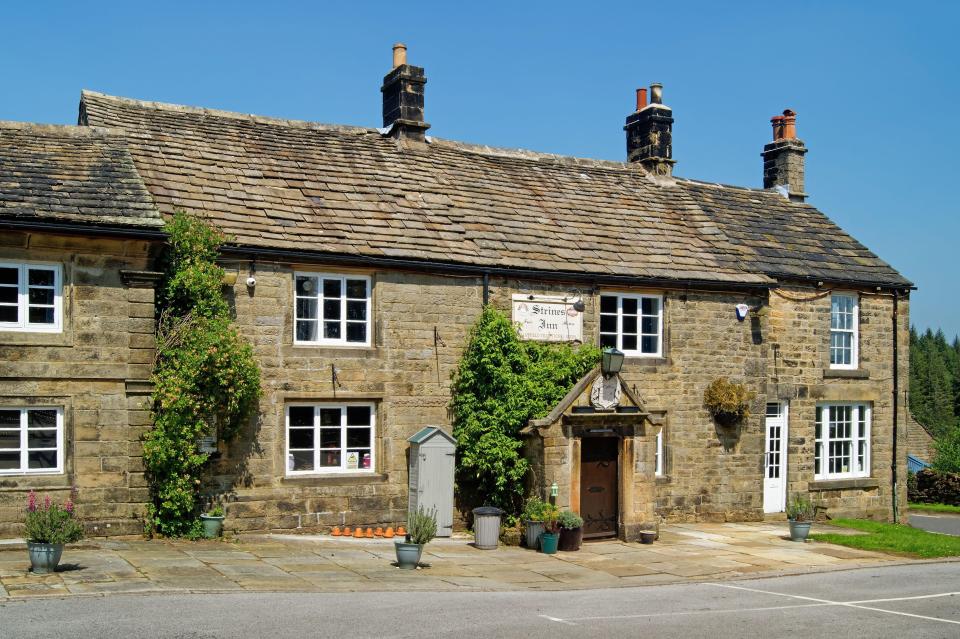 Picnic benches are scattered around the reservoir, but if you're looking for a pub, The Strines Inn is nearby