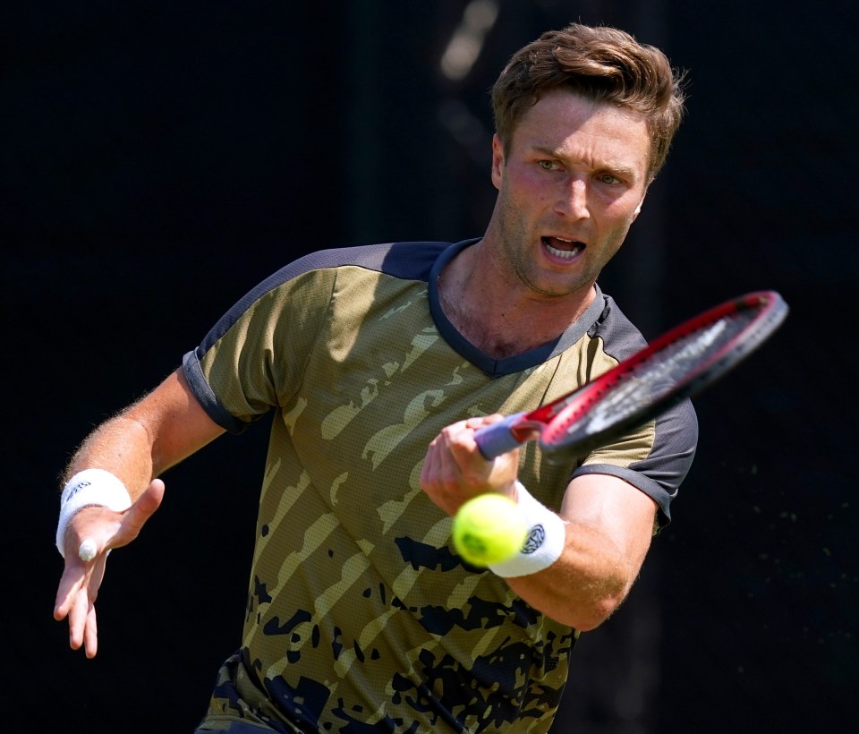 Liam Broady got a migraine after hitting his head on a car boot