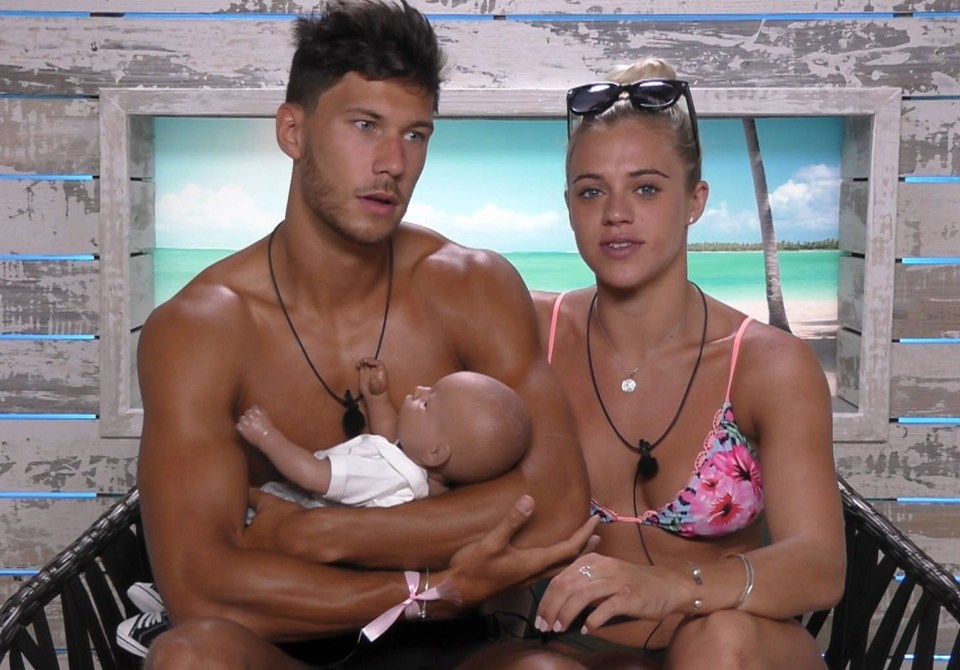 Jack starred on Love Island in 2018. Pictured with Laura Crane