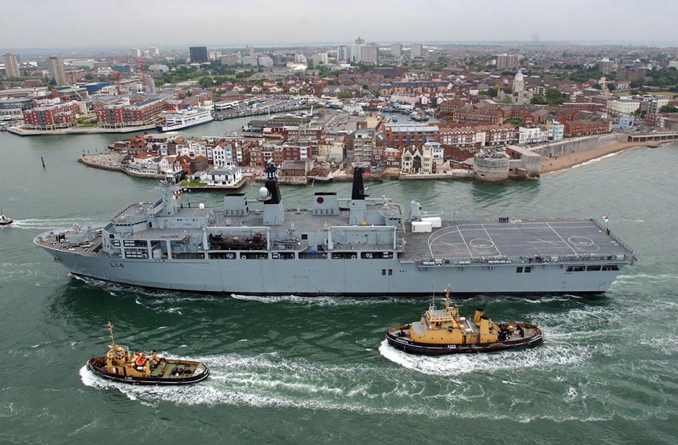 HMS Albion was in Sweden when marine engineer Dominic Twaites was on shore leave