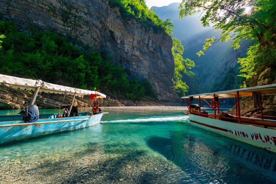 The Albanian River is located near Komani Lake