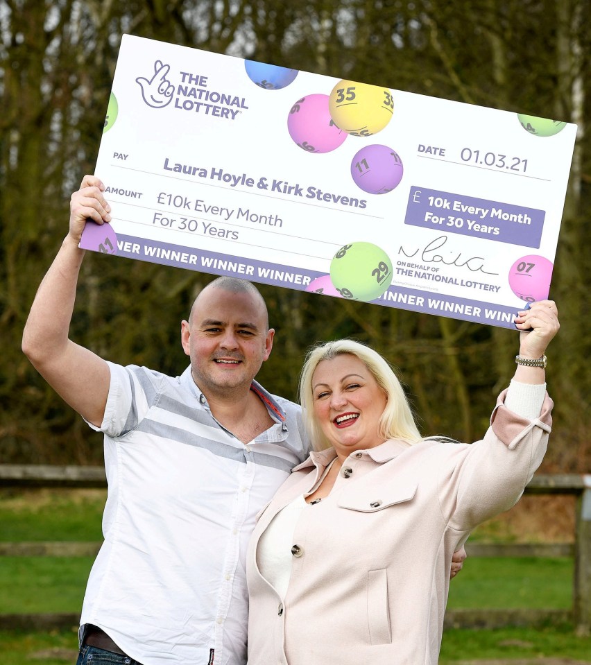 Kirk and Laura celebrated what he thought was a shared lotto triumph