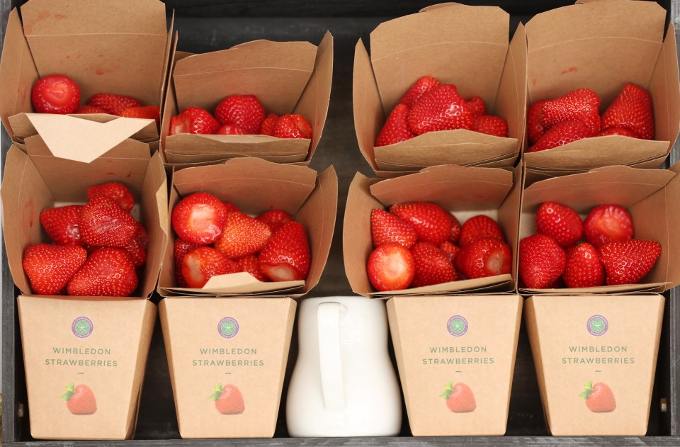 Strawberries and cream are synonymous with Wimbledon