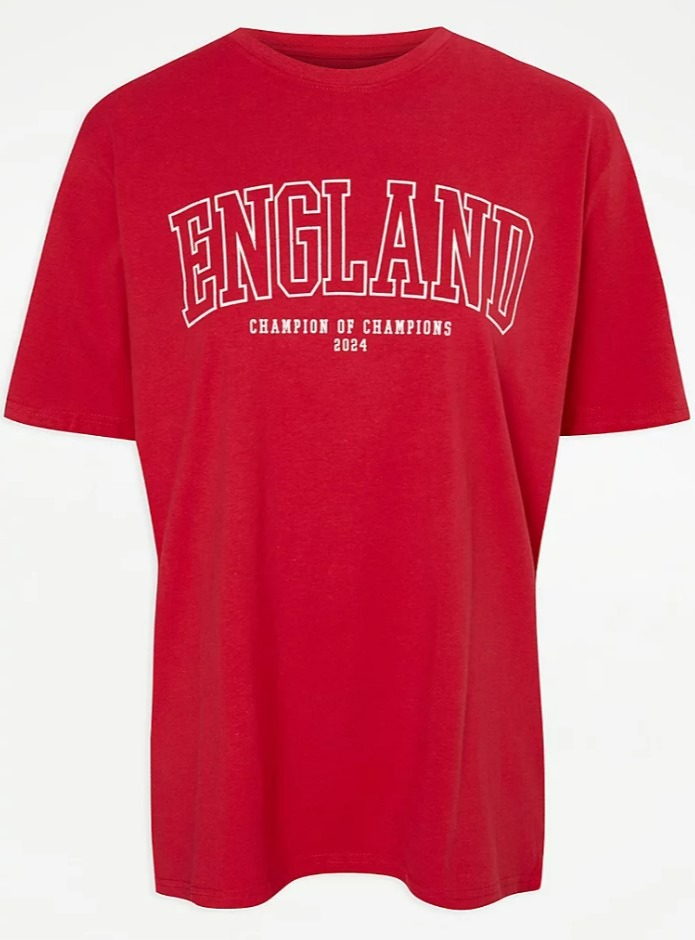 Asda's England t-shirt is the cheapest of the bunch