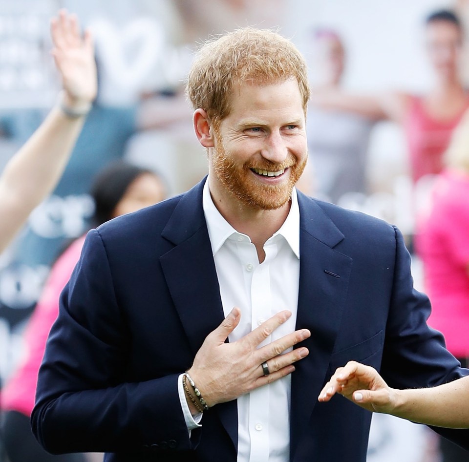 Prince Harry photographed wearing an Oura ring on October 18, 2018 in Melbourne, Australia