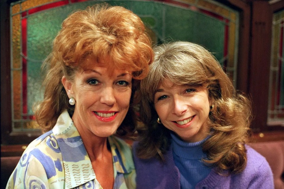 Helen Worth with her onscreen mum Audrey played by Sue Nicholls