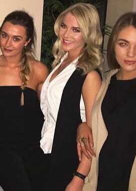 Grace, pictured centre, has undergone surgery and fillers