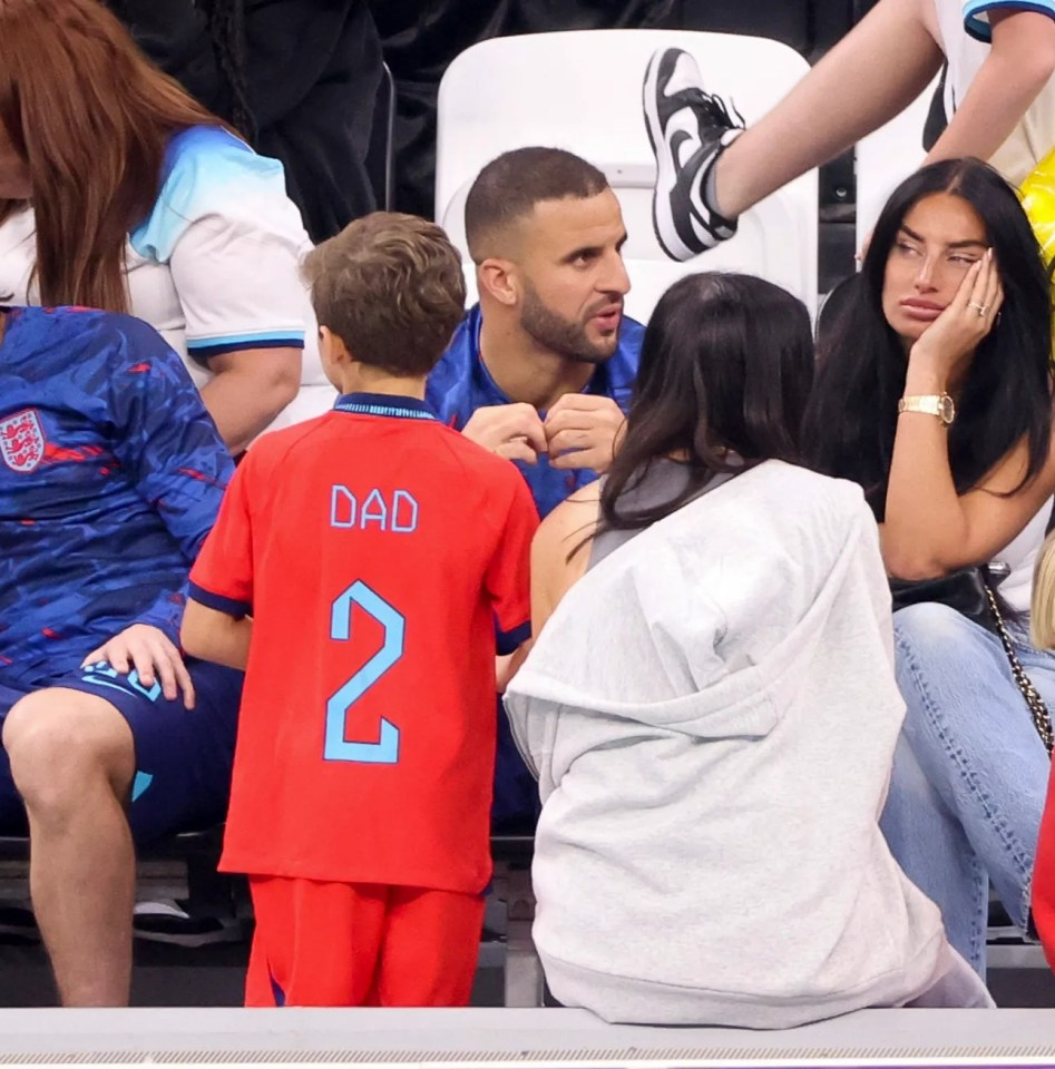 Annie also took Kyle's eldest three sons to the 2022 World Cup