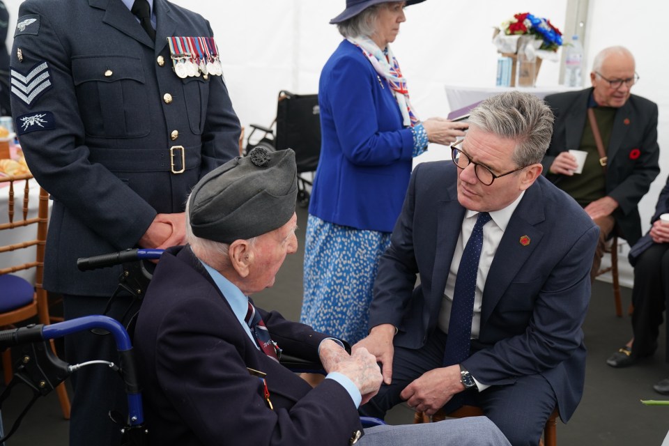 Sir Keir Starmer, pictured in Normandy yesterday, hammered Rishi Sunak over his decision to leave D-Day events for a TV interview