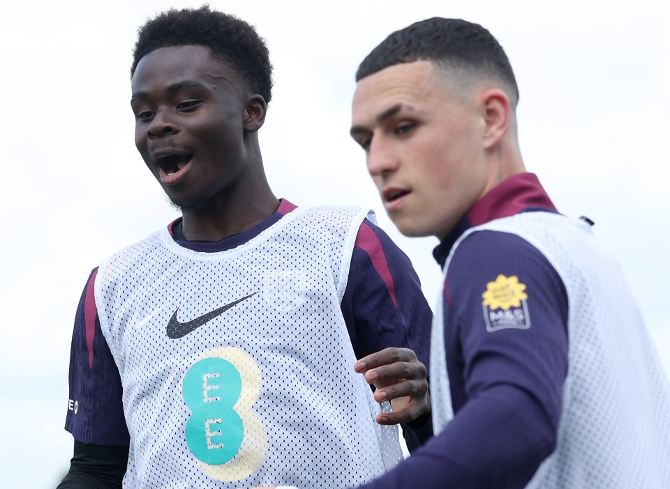 Bukayo Saka and Phil Foden could also miss the crunch game on Sunday