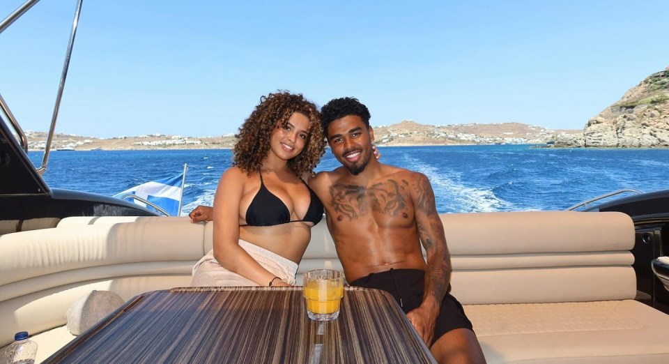 Maatsen had been relaxing on a yacht in Mykonos with girlfriend Emely Tuinder