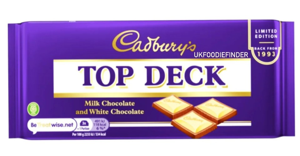 The confectionery giant announced it would be bringing back the beloved Cadbury Top Deck