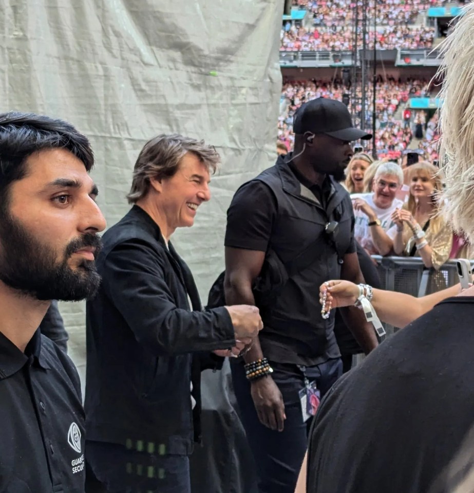 Tom Cruise was all smiles for the second night of Taylor Swifts Eras tour