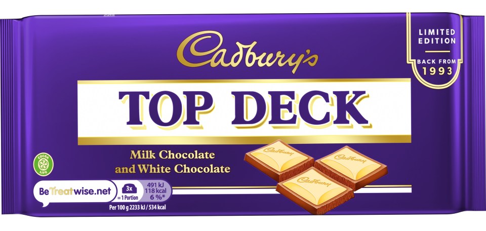 Cadbury Top Deck is returning to the UK