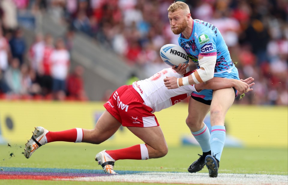 Luke Thompson, right, is eyeing glory with Wigan