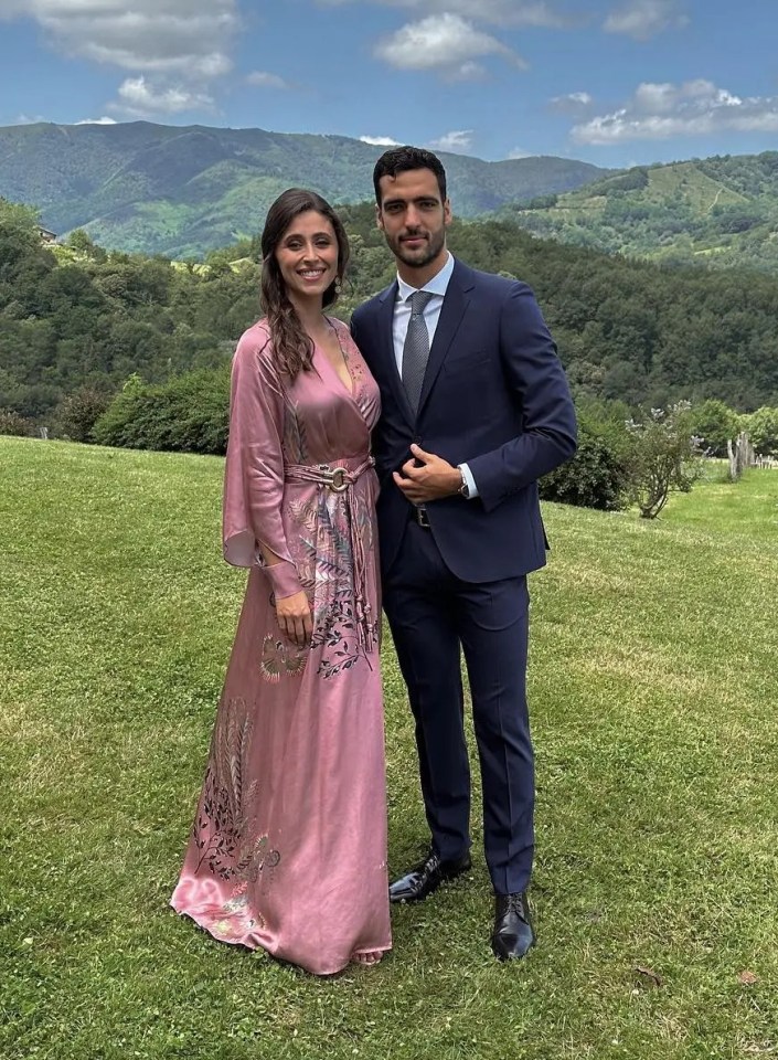 Mikel Merino and Lola said their 'I do's' in January this year