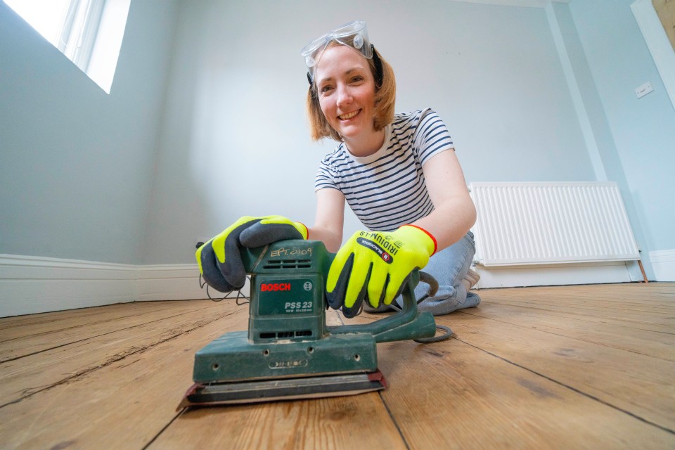 A power sander saved Rosie loads of time