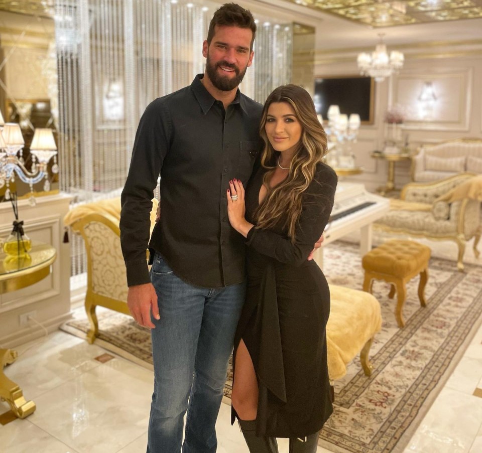 Alisson's wife Natalia Becker has been forced to deny reports she was arrested on suspicion of manslaughter