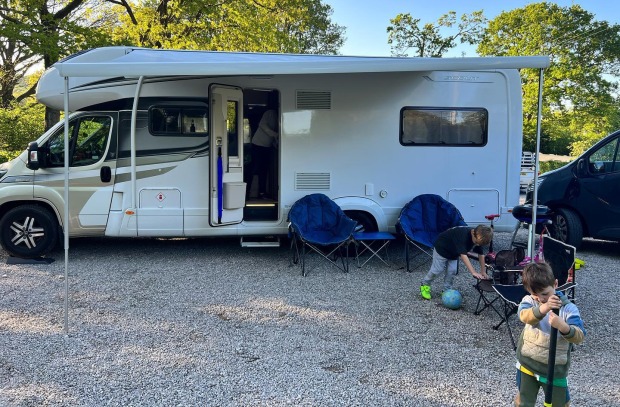 The family often get away in their £40,000 motorhome