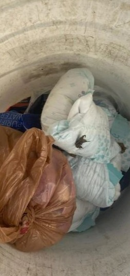 They had been forced to collect the nappies and dispose of them themselves