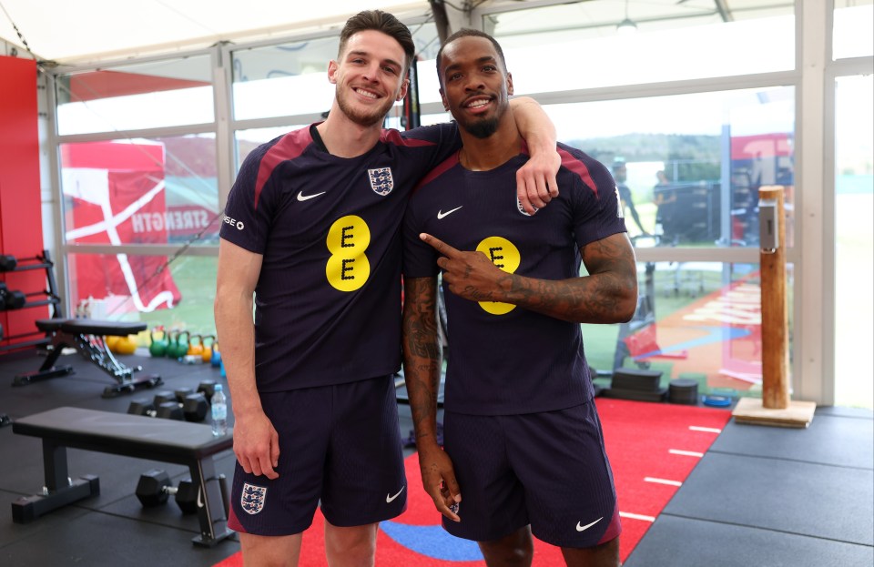 Rice and Toney have never been club team-mates but have become friends with England