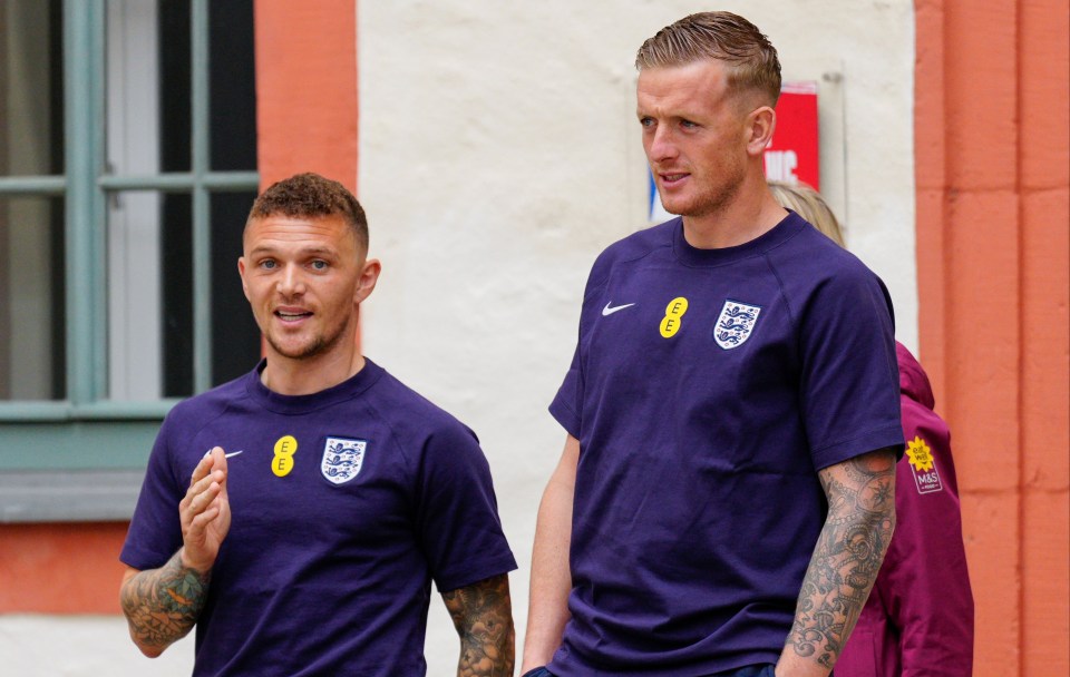 Trippier and Pickford are often pictured together on England duty