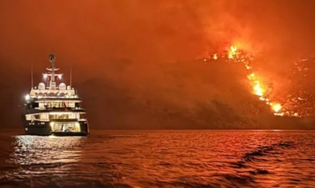 The crew appeared in court after fireworks sparked wildfires on the Greek island of Hydra