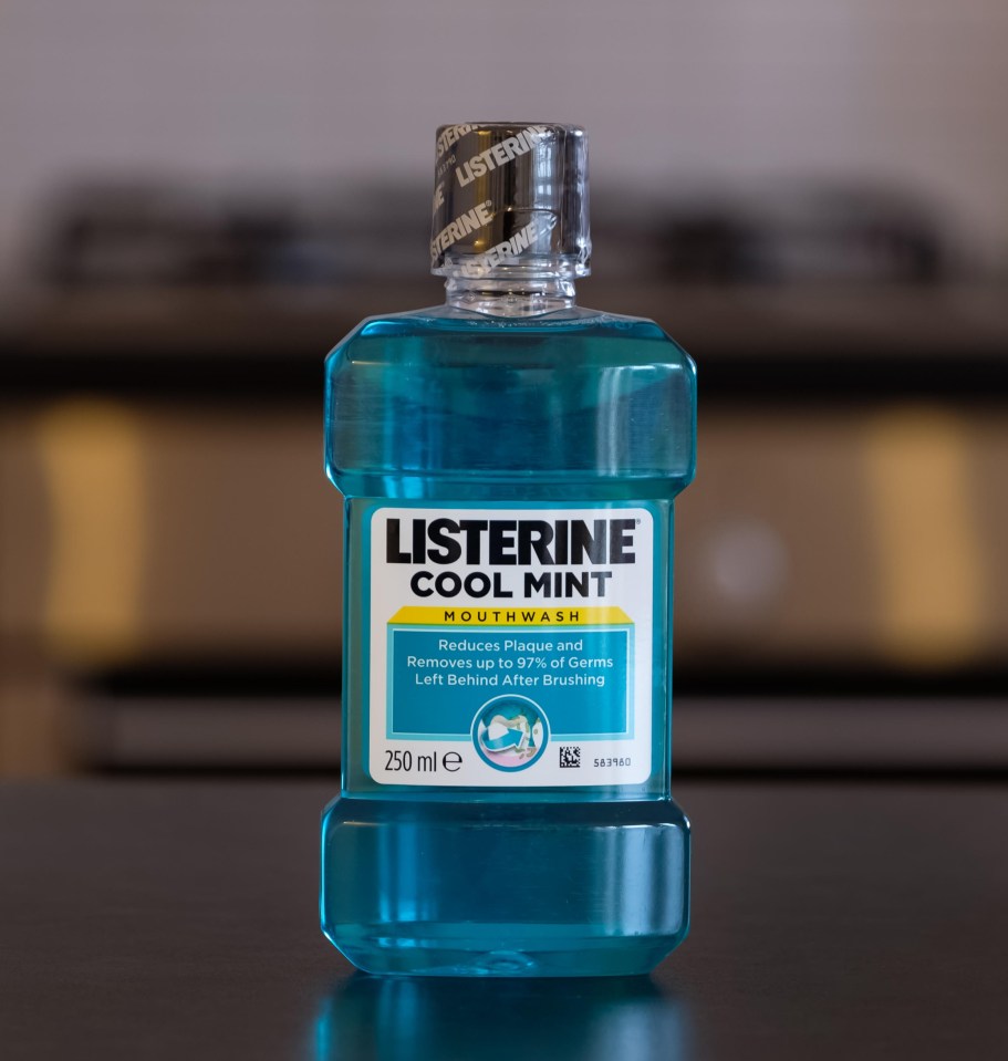 Using Listerine Cool Mint mouthwash every day could increase the risk of developing oesophagal and colorectal cancer