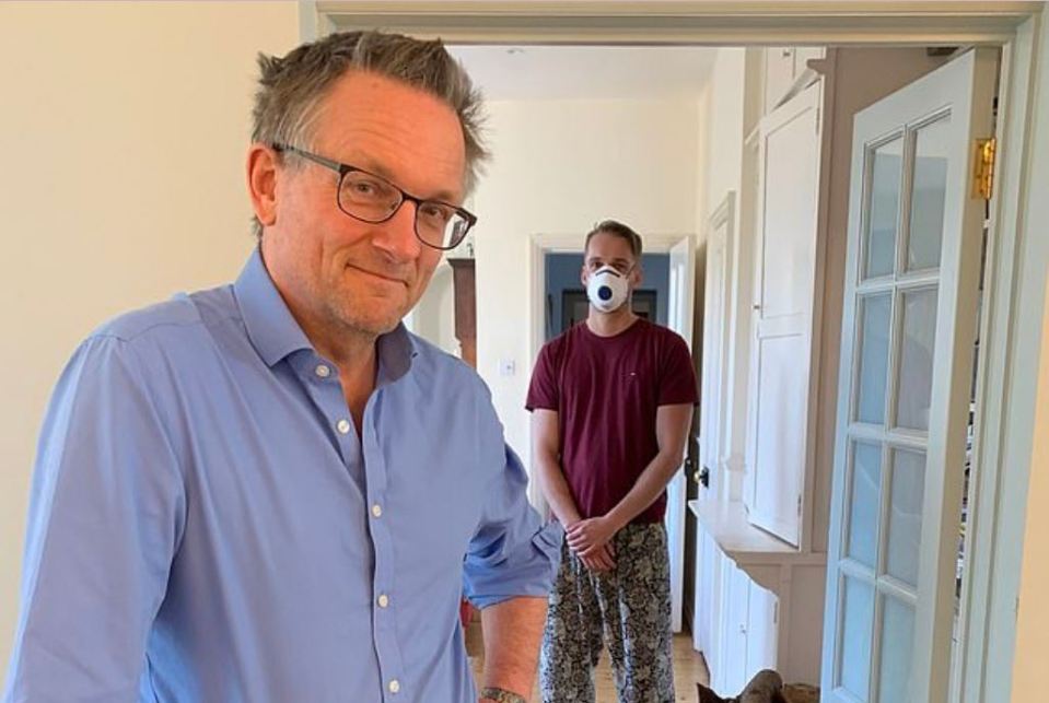 Dr Michael Mosley with his son Dan