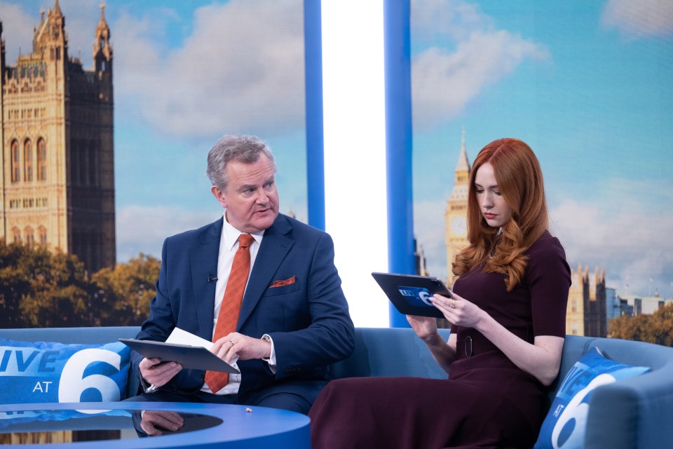 Hugh Bonneville and Karen Gillan in new comedy drama Douglas Is Cancelled