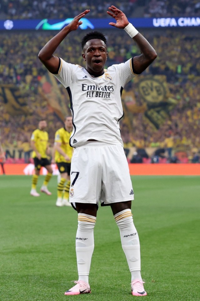 Vinicius Jr scored Real Madrid's second goal in the Champions League final