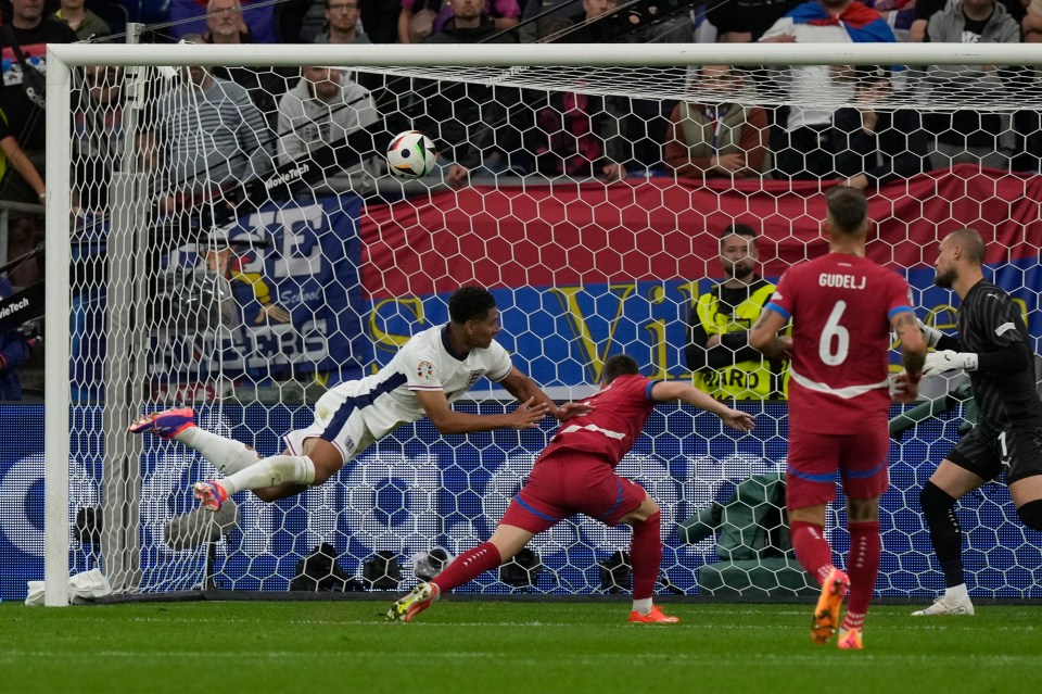 Jude's bullet header separated the two sides in Germany