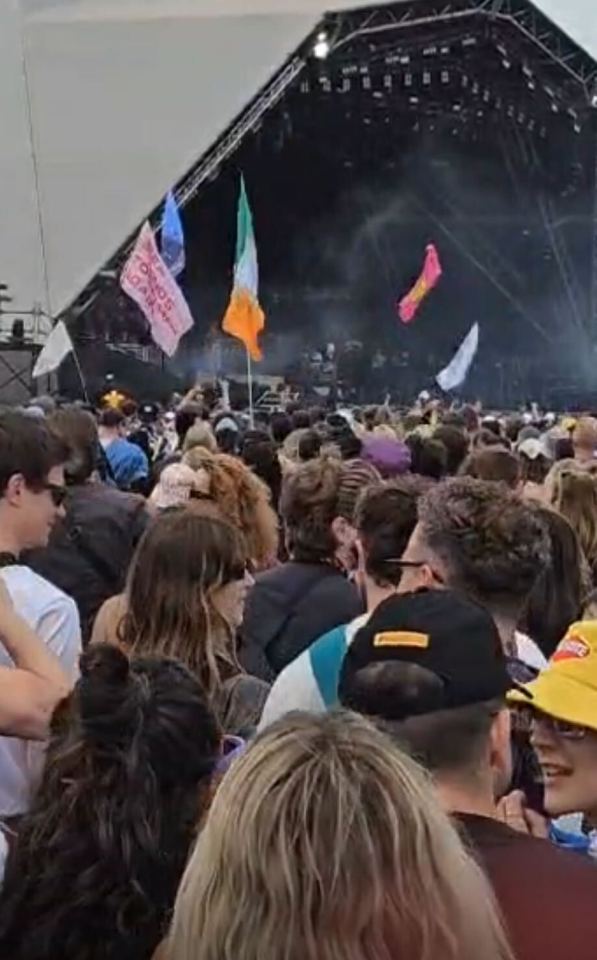 They were seen enjoying Olivia Dean's set yesterday