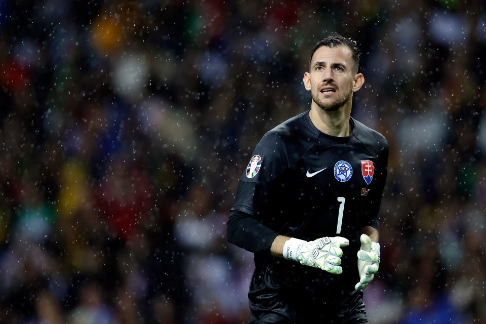 PORTO, PORTUGAL - OCTOBER 13: Martin Dubravka of Slovakia  during the  EURO Qualifier match between Portugal  v Slovakia at the Estadio Do Dragao on October 13, 2023 in Porto Portugal (Photo by David S.Bustamante/Soccrates/Getty Images)