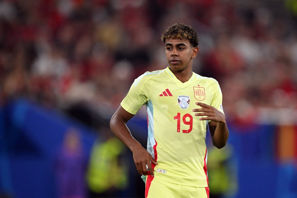 DUSSELDORF - Lamine Yamal of Spain during the UEFA EURO 2024 group B match between Albania and Spain at Dusseldorf Arena on June 24, 2024 in Dusseldorf, Germany. ANP | Hollandse Hoogte | Gerrit van Keulen (Photo by ANP via Getty Images)