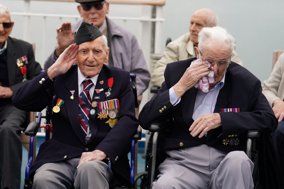 D-Day veterans were overcome with emotion as they made the journey to Normandy once again